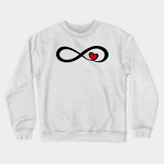 Infinite Love Crewneck Sweatshirt by bonedesigns